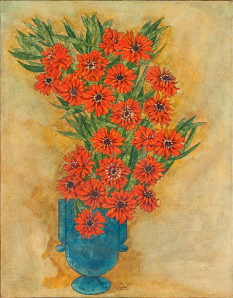 Louay Kayali | Syrian 1938-1978 a painting for the old master Louay Kayali