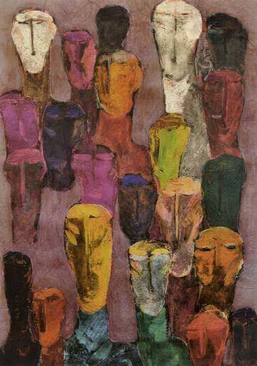 Nizar Ismail | Syrian 1948 - 2016 a painting for the old master syrian artist Nizar Ismail