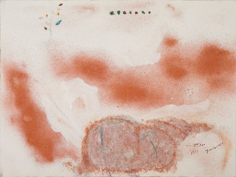 Fateh Moudarres | Syrian 1922-1999 a painting for the old master artist Fateh al‑Moudarres