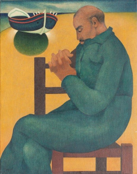 Louay Kayali | Syrian 1938-1978 a painting for the old master Louay Kayali