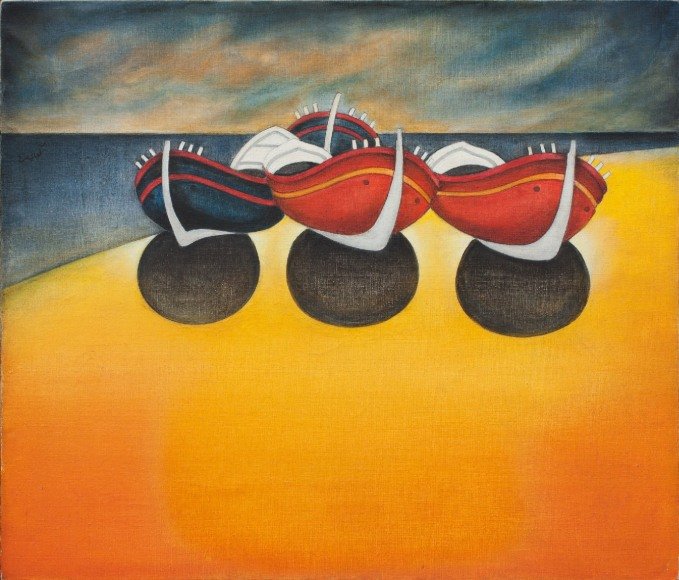 Louay Kayali | Syrian 1938-1978 a painting for the old master Louay Kayali