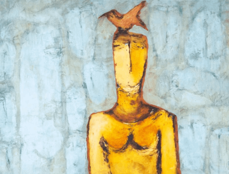 Nizar Ismail | Syrian 1948 - 2016 a painting for the old master syrian artist Nizar Ismail