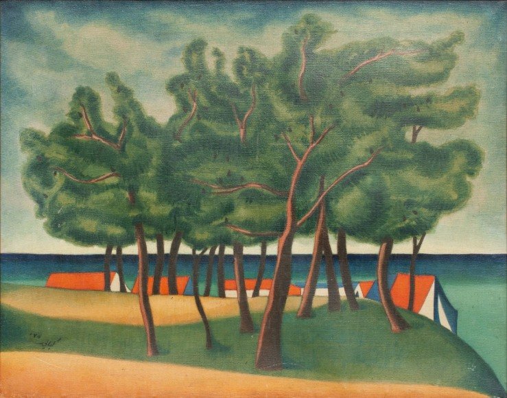Louay Kayali | Syrian 1938-1978 a painting for the old master Louay Kayali