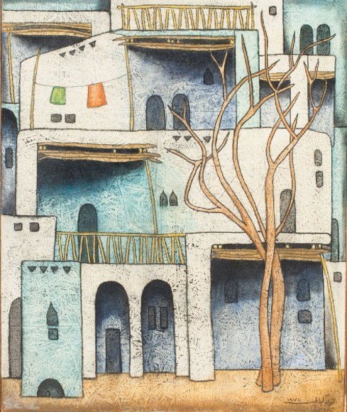 Louay Kayali | Syrian 1938-1978 a painting for the old master Louay Kayali