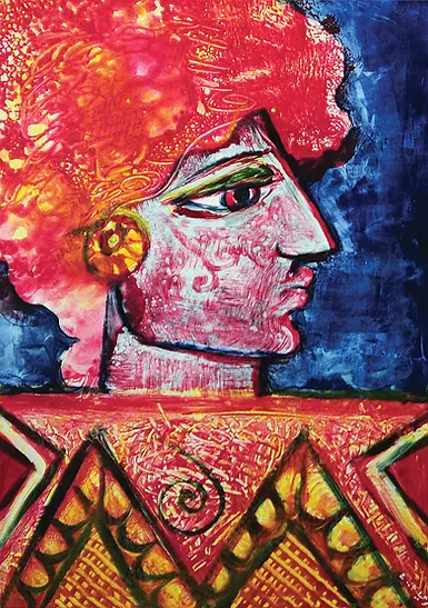 Thuraya Al-Baqsami | Kuwaiti 1952 a painting for the lod master Kuwaiti Thuraya Al-Baqsami | Kuwaiti 1952