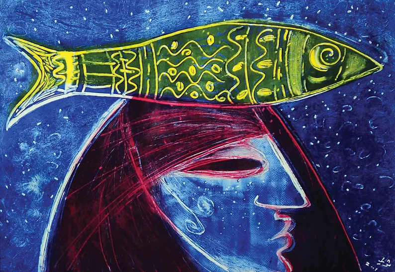 Thuraya Al Baqsami a painting for the lod master Kuwaiti Thuraya Al-Baqsami | Kuwaiti 1952