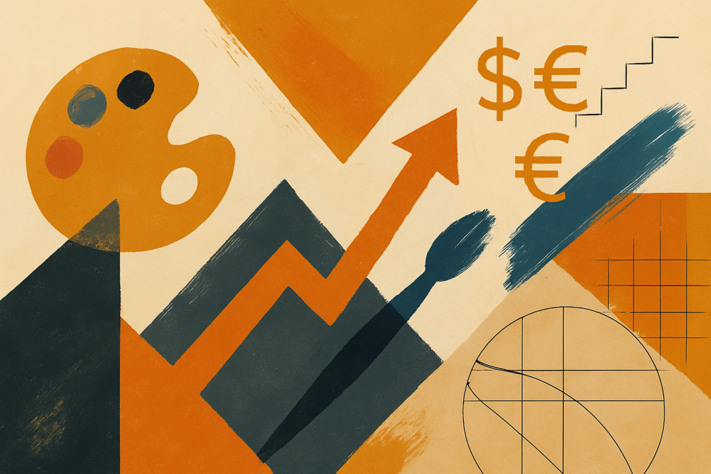 The Business of Art: Challenges and Opportunities for Emerging Artists a poster of an article about The Business of Art: Challenges and Opportunities for Emerging Artists