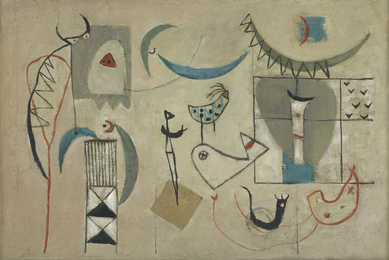 a painting for an article about the artist Jawad Saleem