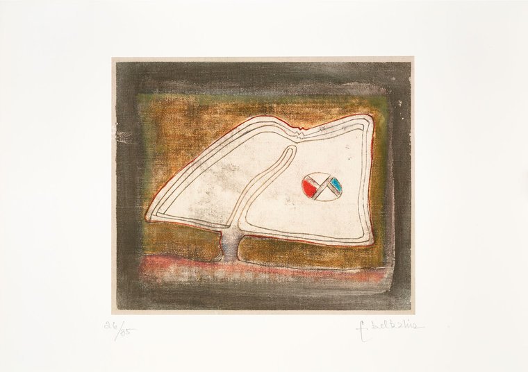 Farid Belkahia | Moroccan 1934-2014 a painting for the old master Moroccan Farid Belkahia | Moroccan 1934-2014