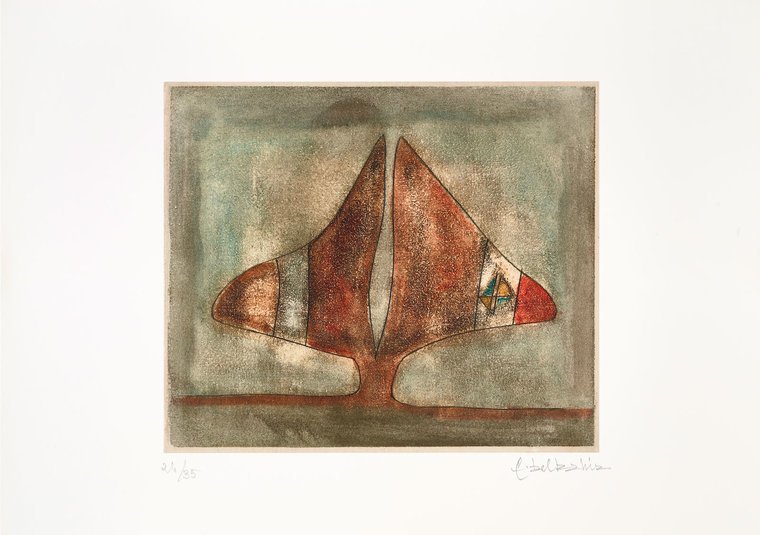 Farid Belkahia | Moroccan 1934-2014 a painting for the old master Moroccan Farid Belkahia | Moroccan 1934-2014