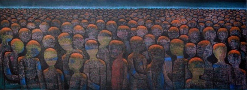 Nabil Anani | Palestinian 1943 a painting for the Palestinian old master artist Nabil Anani | Palestinian 1943