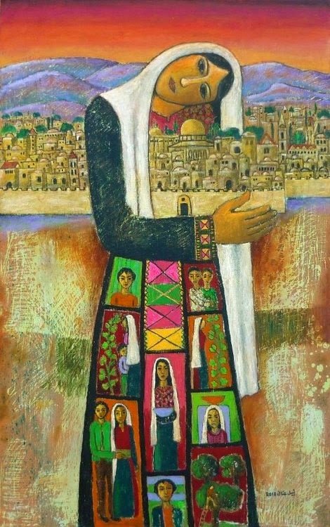 Nabil Anani | Palestinian 1943 a painting for the Palestinian old master artist Nabil Anani | Palestinian 1943