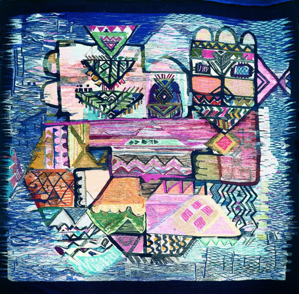 a painting for the famous Tunisian safia farhat