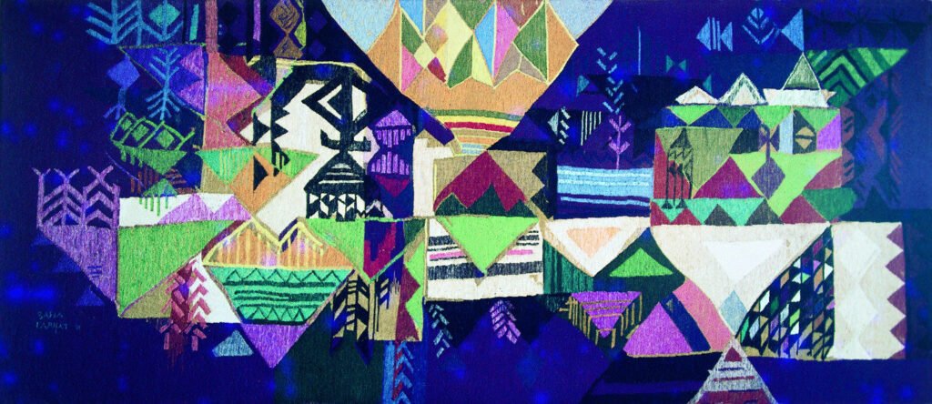 a painting for the famous Tunisian safia farhat