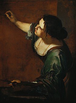 Self-portrait_as_the_Allegory_of Painting (La_Pittura) Artemisia Gentileschi